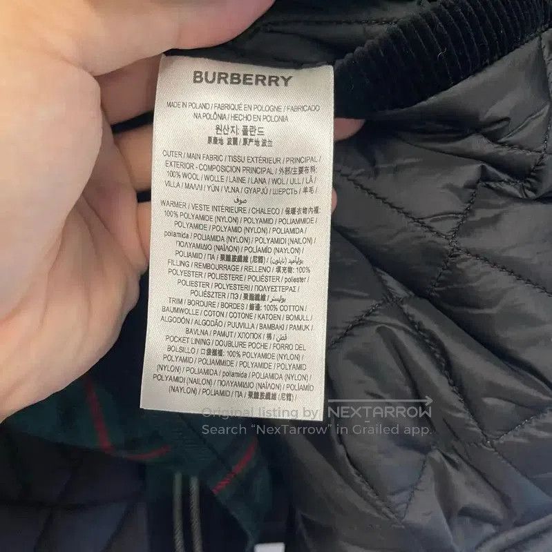 Burberry Men's Green Plaid Shirt Jacket.