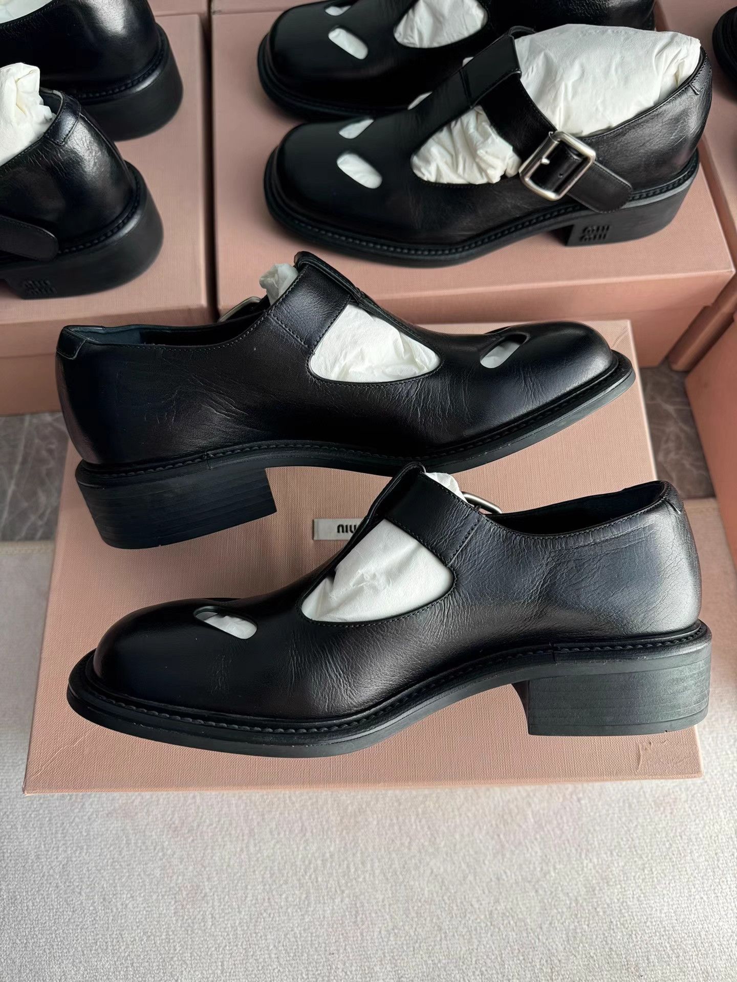 Miu Miu MiuMiu Runway T-Strap Mary Jane Shoes K6 Size US 6.5 / IT 36.5 - 7 Thumbnail