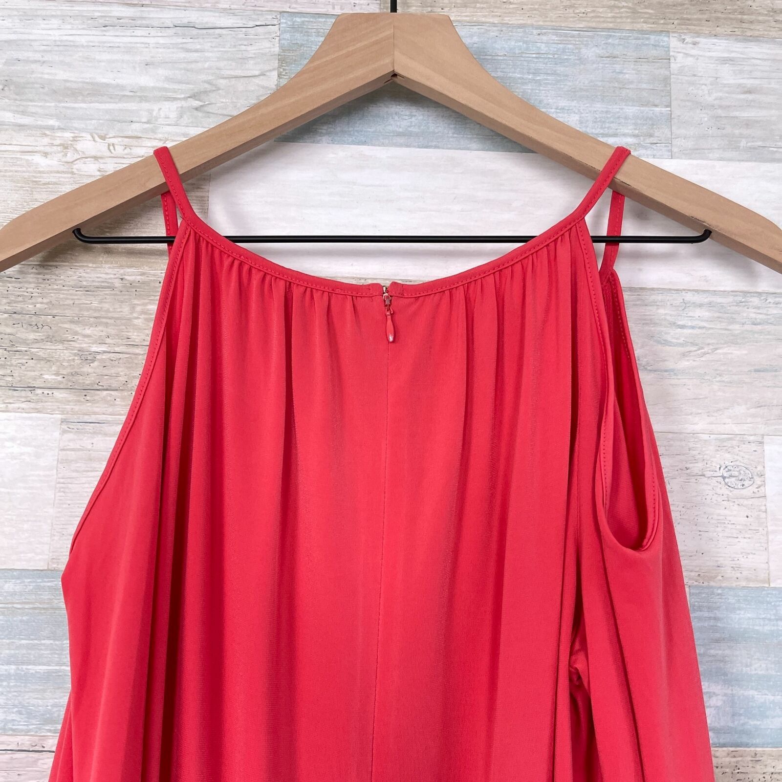 Michael Kors Michael Kors Cold Shoulder Blouson Dress Coral Pink Small Size S / US 4 / IT 40 - 5 Thumbnail