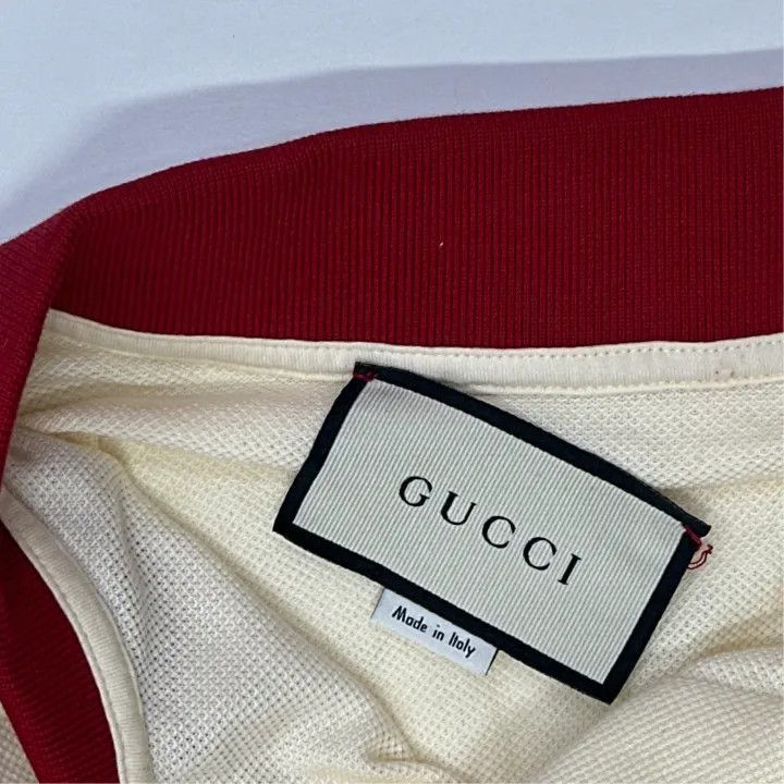 Gucci Gucci Gucci Color Blocked Logo Short Sleeve Polo -2506 Size US L / EU 52-54 / 3 - 4 Thumbnail