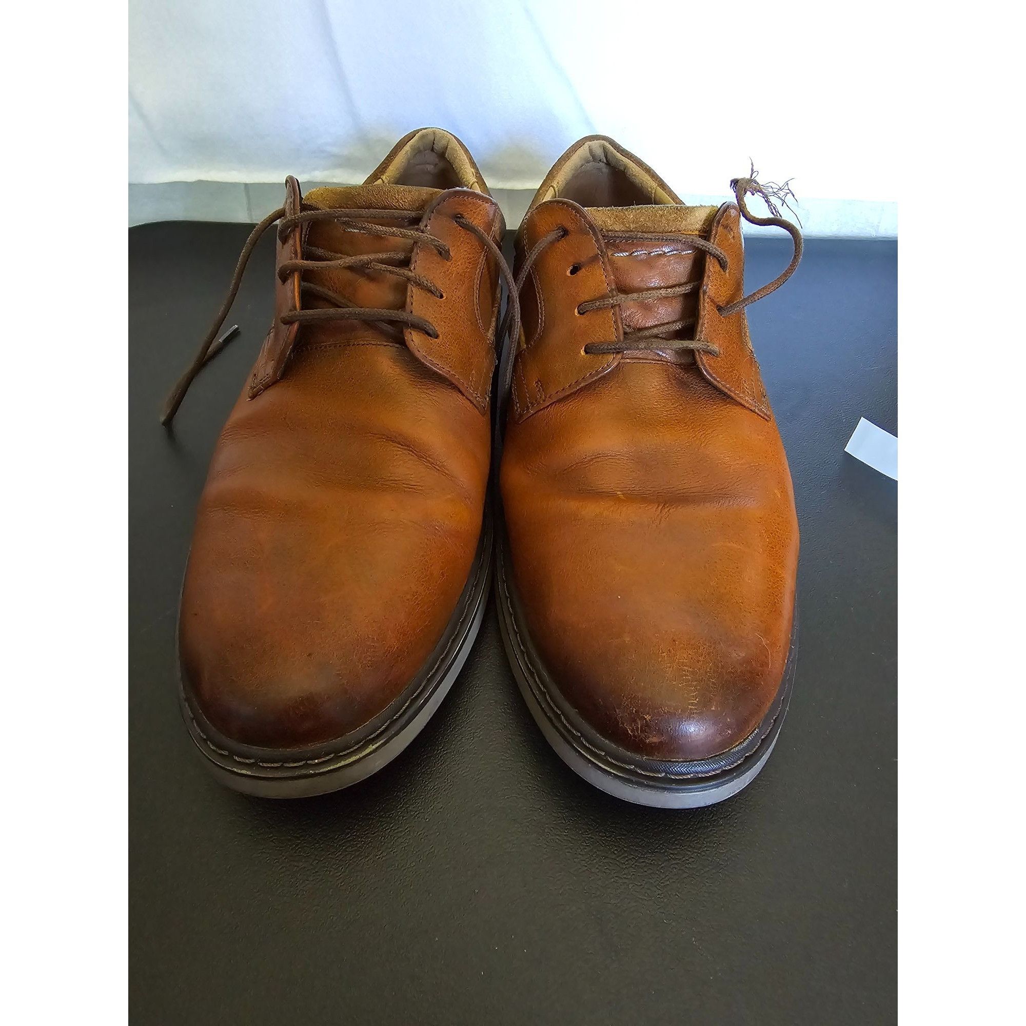 Clarks Clarks Unstructured Mens Leather Lace-Up Shoes Size 9 Size US 9 / EU 42 - 2 Thumbnail