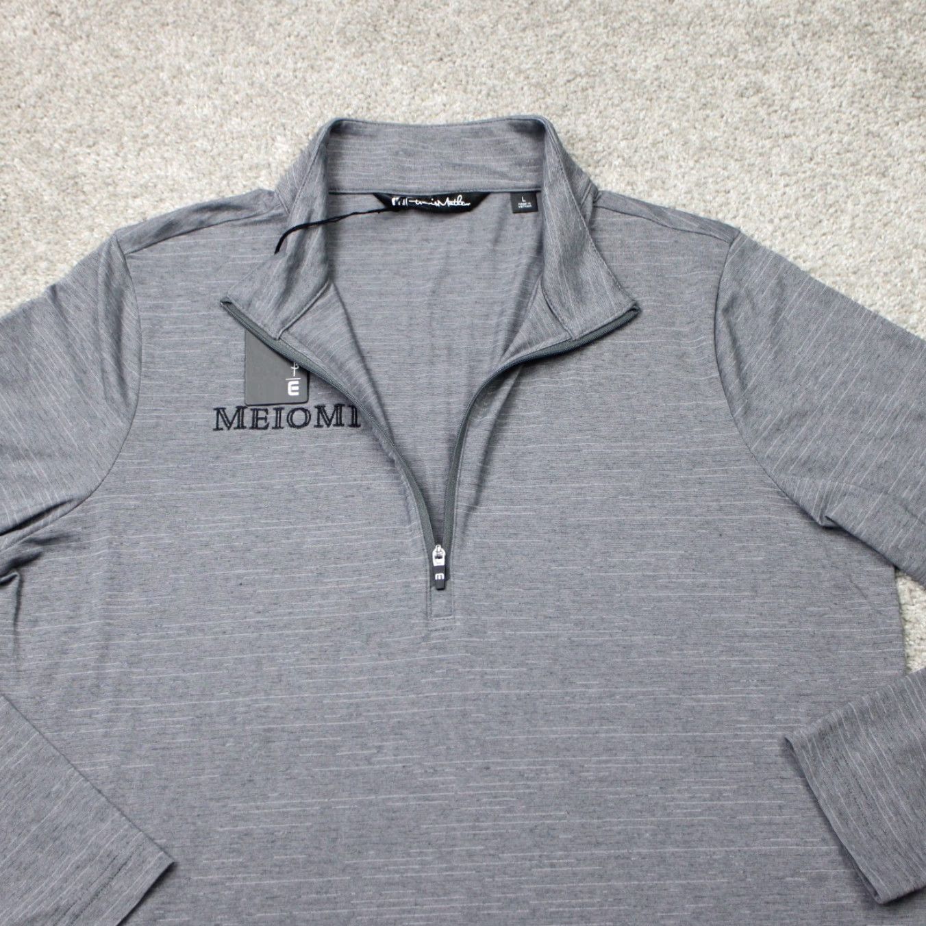 TravisMathew Travis Mathew Sweatshirt NWT Women Large Gray Crestview 1/4 Zip Golf Long Sleeve Size L / US 10 / IT 46 - 7 Thumbnail