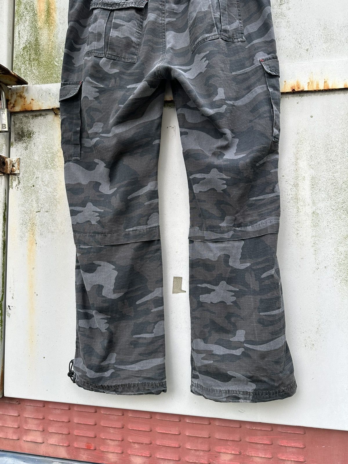 Vintage 👹Vintage Navy Camo Baggy Cargo Pants Size US 34 / EU 50 - 7 Thumbnail