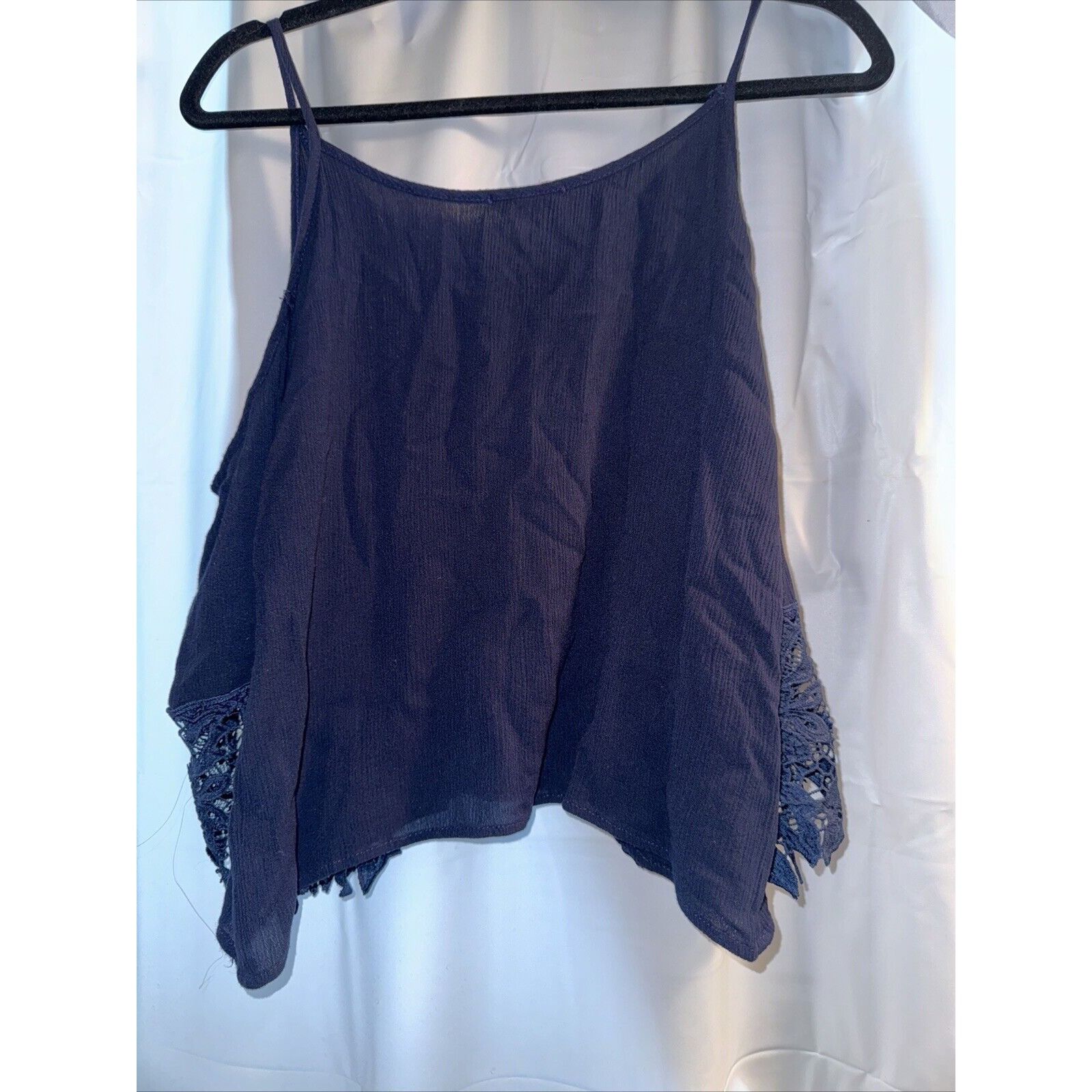 Other Agaci Womens Large Blouse Shirt Top Blue Cold Shoulder Pullo Size L / US 10 / IT 46 - 12 Thumbnail