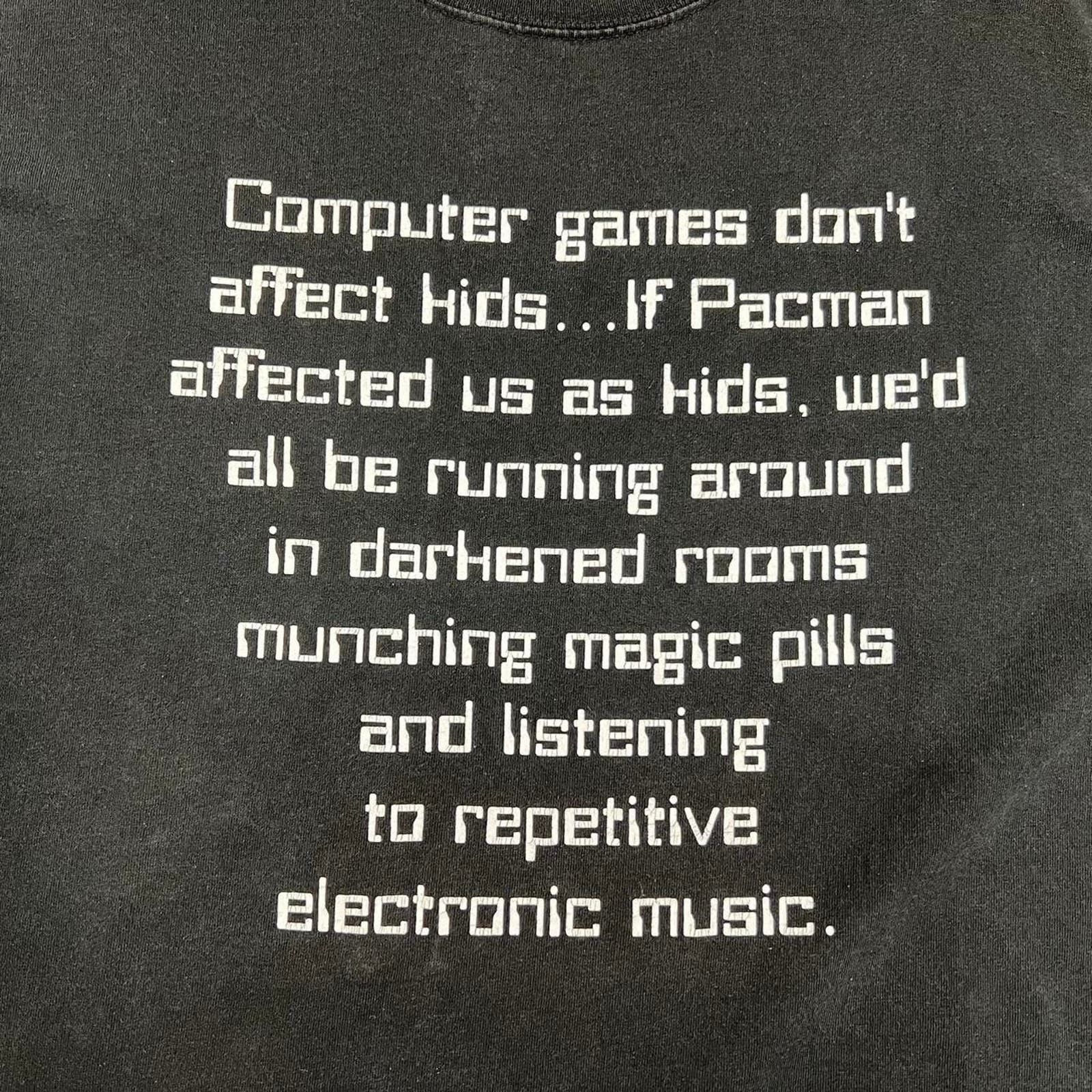 Vintage VINTAGE Y2K GAMES DON’T AFFECT KIDS TEE: Size US L / EU 52-54 / 3 - 2 Thumbnail