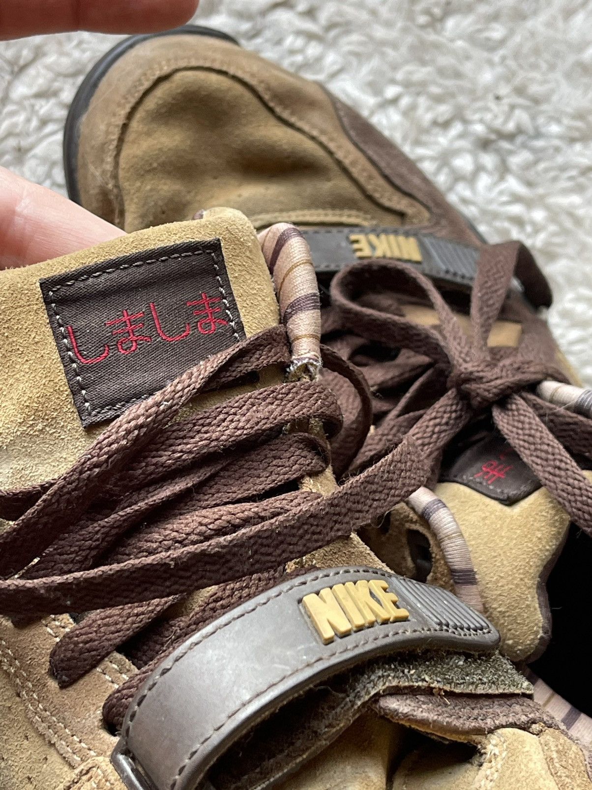 Japanese Brand × Nike × Vintage 2003 Nike Air Trainer 1 Brown Shima Shima vintage high Size US 7.5 / EU 40-41 - 9 Thumbnail
