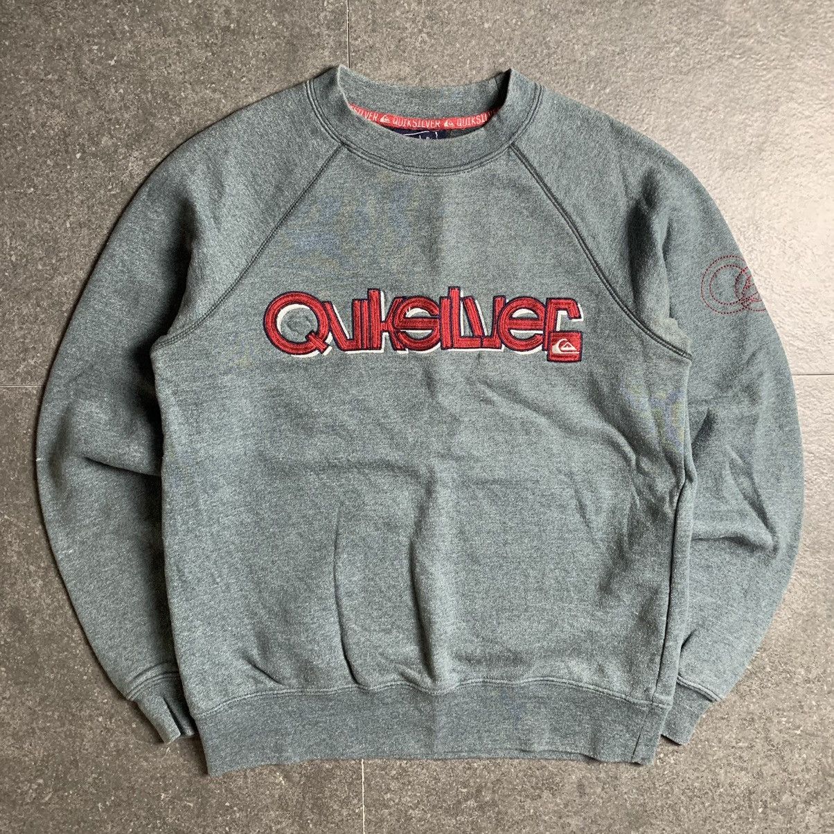 Quiksilver × Vintage 2000s Quiksilver Embroidery Spellout Sweatshirt Size US S / EU 44-46 / 1 - 2 Thumbnail