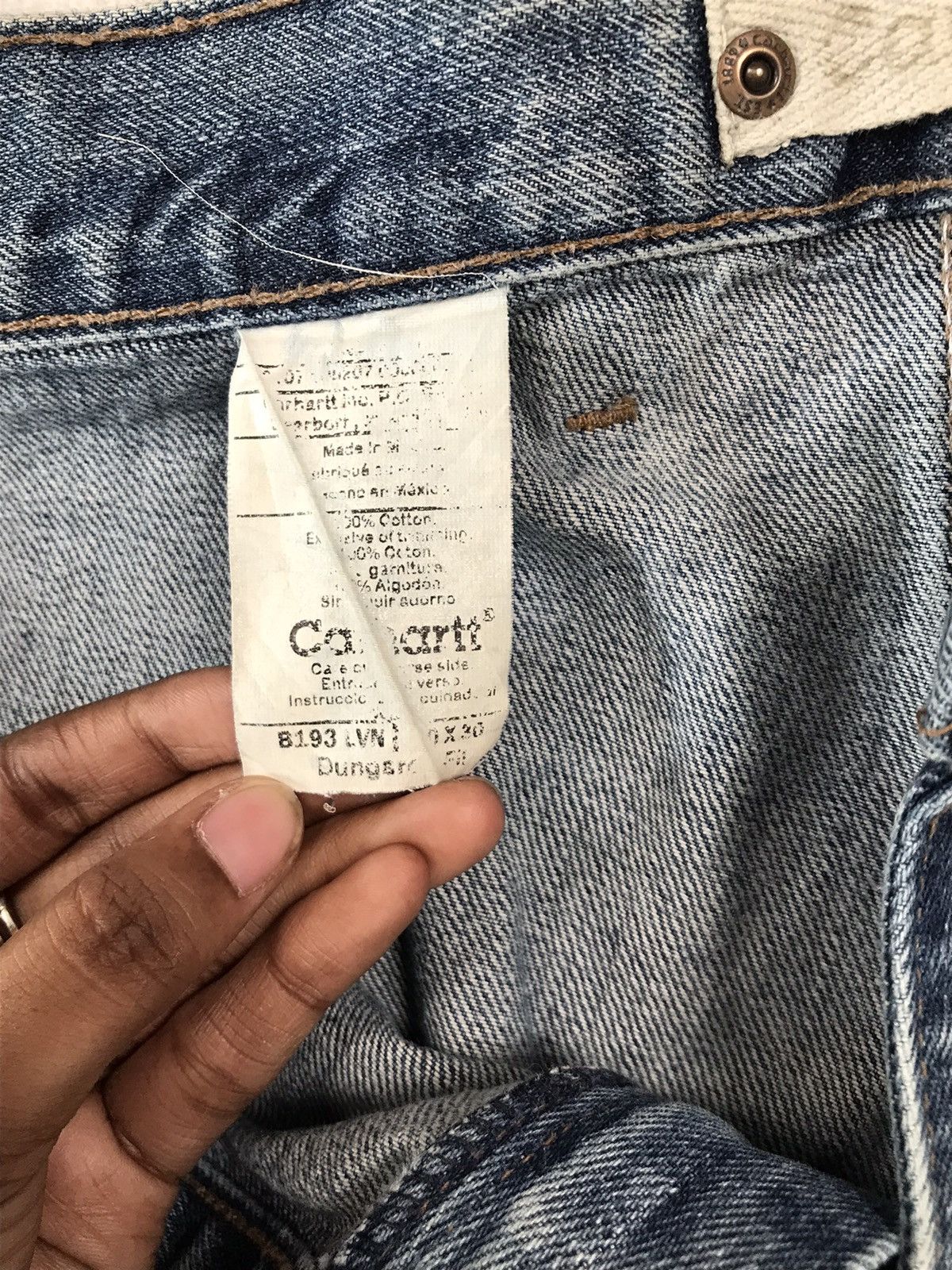 Carhartt Vintage Carhartt B193 LVN dusty double knee denim Size US 42 / EU 58 - 10 Thumbnail