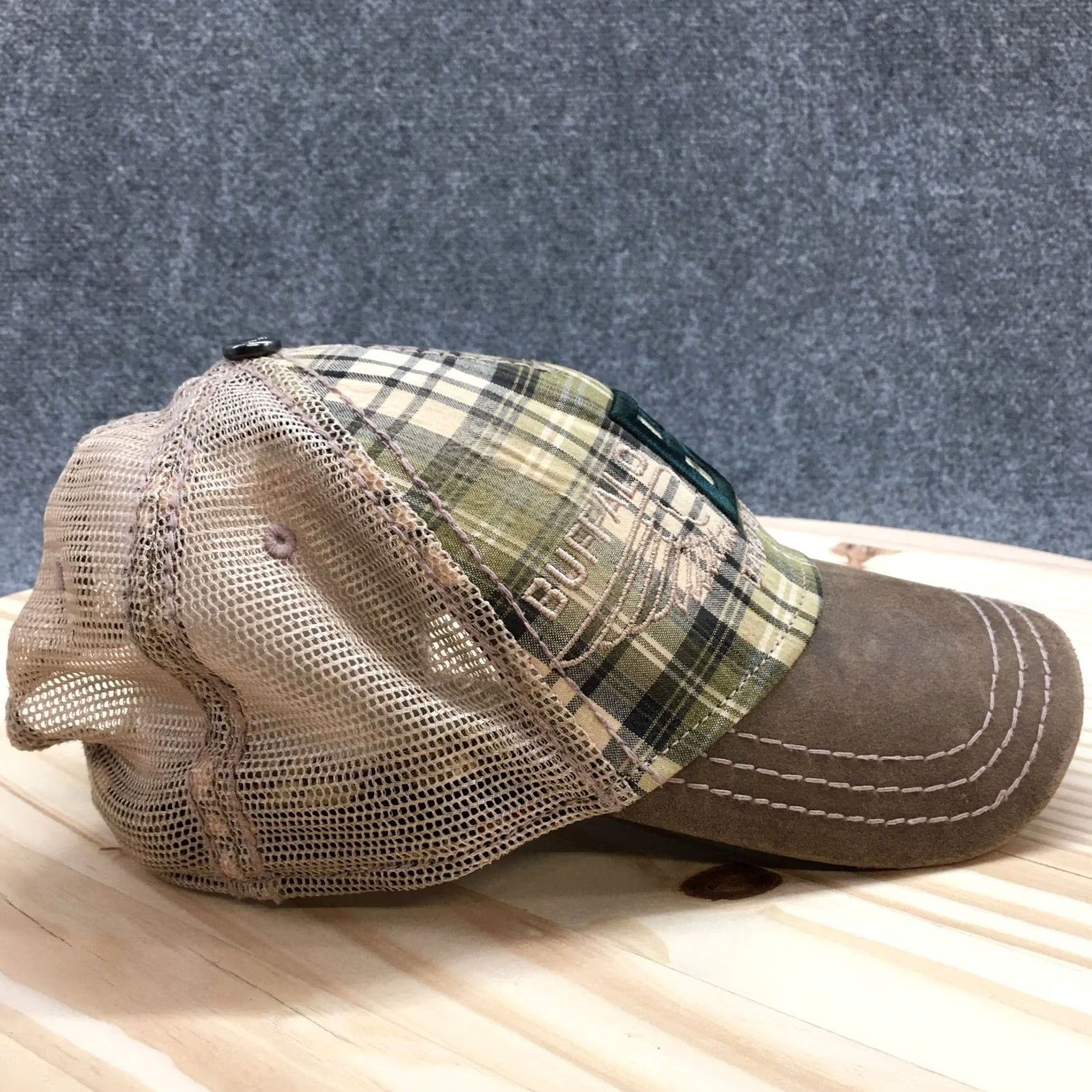 Buffalo David Bitton Buffalo David Bitton Trucker Hat Mens Brown OS Curved Brim Embroidered Logo Size ONE SIZE - 5 Thumbnail
