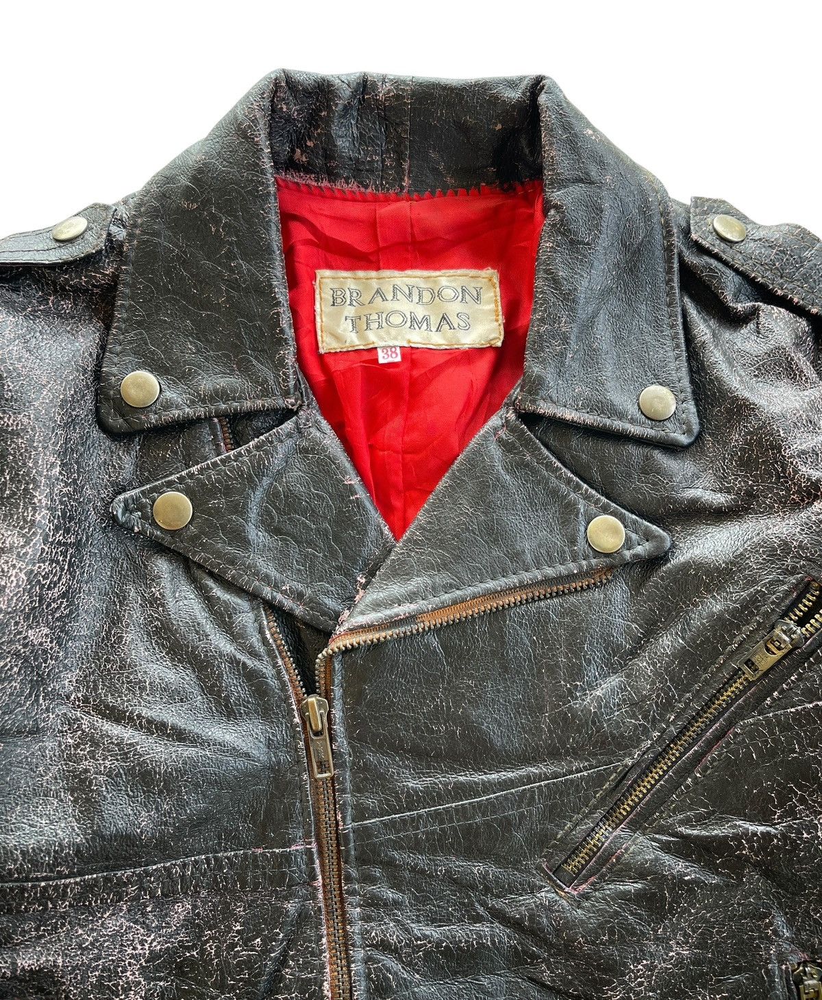 Vintage 90s Brandon Thomas Double Colar Jacket Size US S / EU 44-46 / 1 - 10 Thumbnail