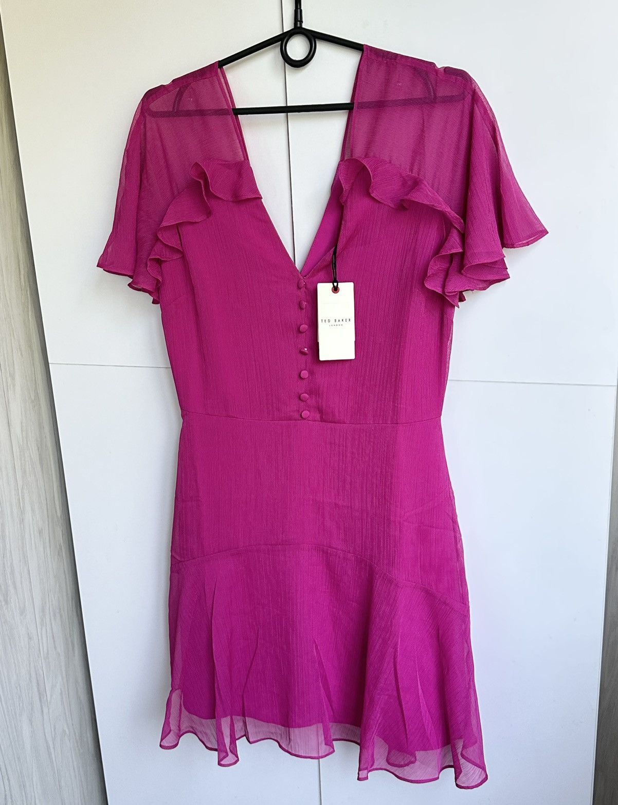 Ted Baker Ted Baker Pink Angel Sleeve Flare Mini Dress Size 3 BNWT Size M / US 6-8 / IT 42-44 - 5 Thumbnail