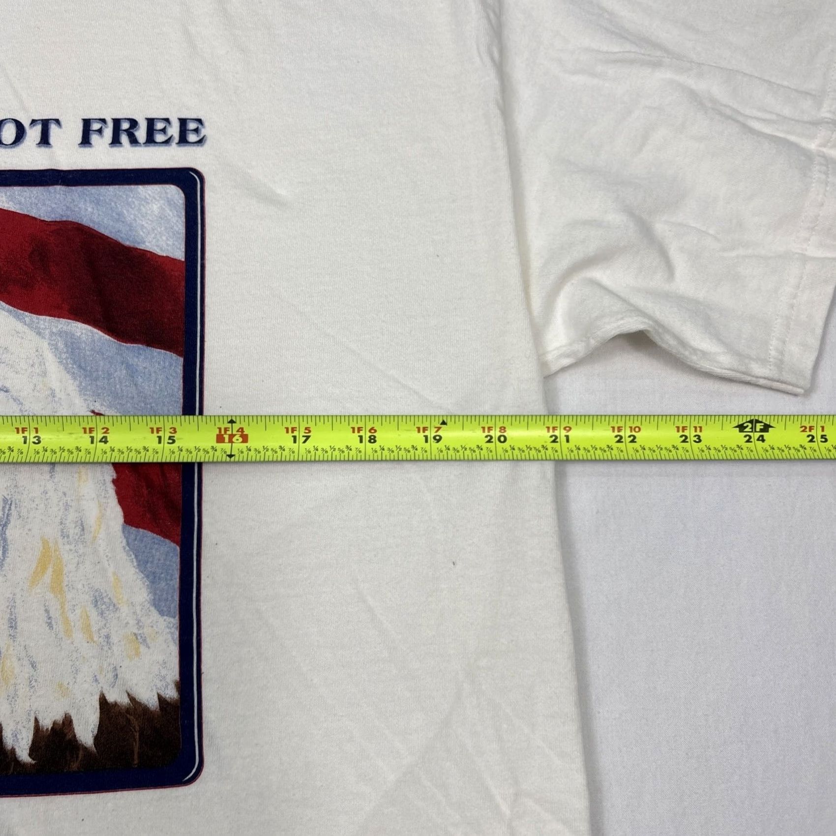 Vintage Vintage Freedom Is Not Free Shirt Men's L White USA Flag Eagle Veterans Graphic Size US L / EU 52-54 / 3 - 5 Thumbnail
