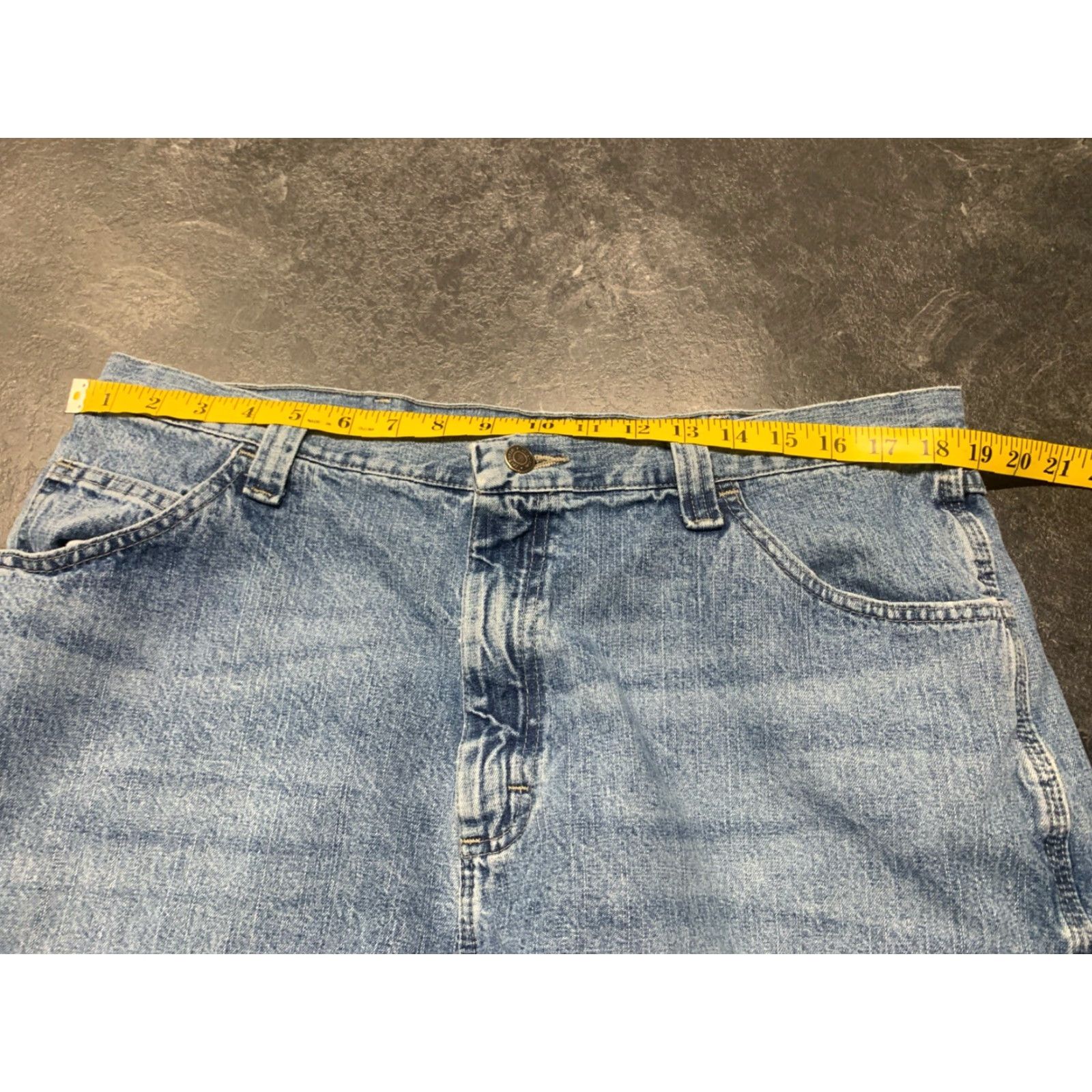 Wrangler Wrangler Cargo Shorts Men’s 38 Blue Denim Regular Fit Casual Workwear Size US 38 / EU 54 - 7 Thumbnail