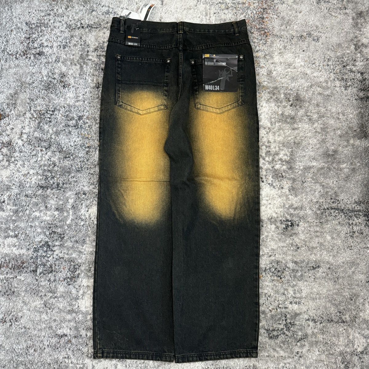 JNCO × Japanese Brand × Vintage Vintage y2k godbody grunge wash baggy wide leg jeans NWT Size US 40 / EU 56 - 1 Thumbnail