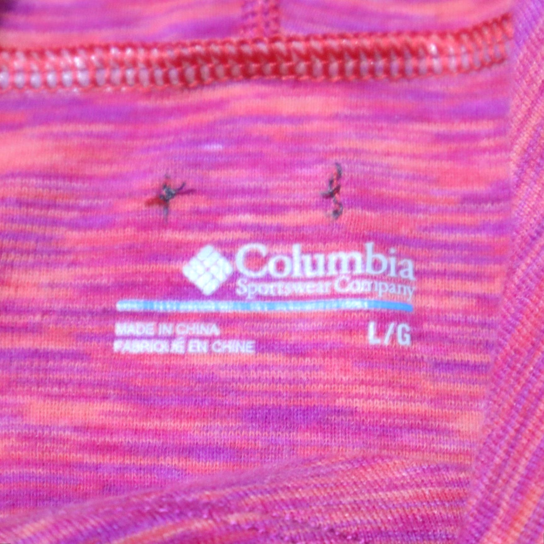 Pinko Columbia Hoodie Women Large L Pink Lightweight Zip Front Jacket Size L / US 10 / IT 46 - 2 Thumbnail