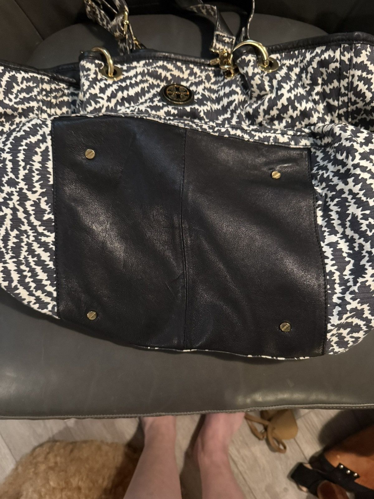 Tory Burch Tory Burch Retro Print Extra Large Shoulder Bag Size ONE SIZE - 3 Thumbnail