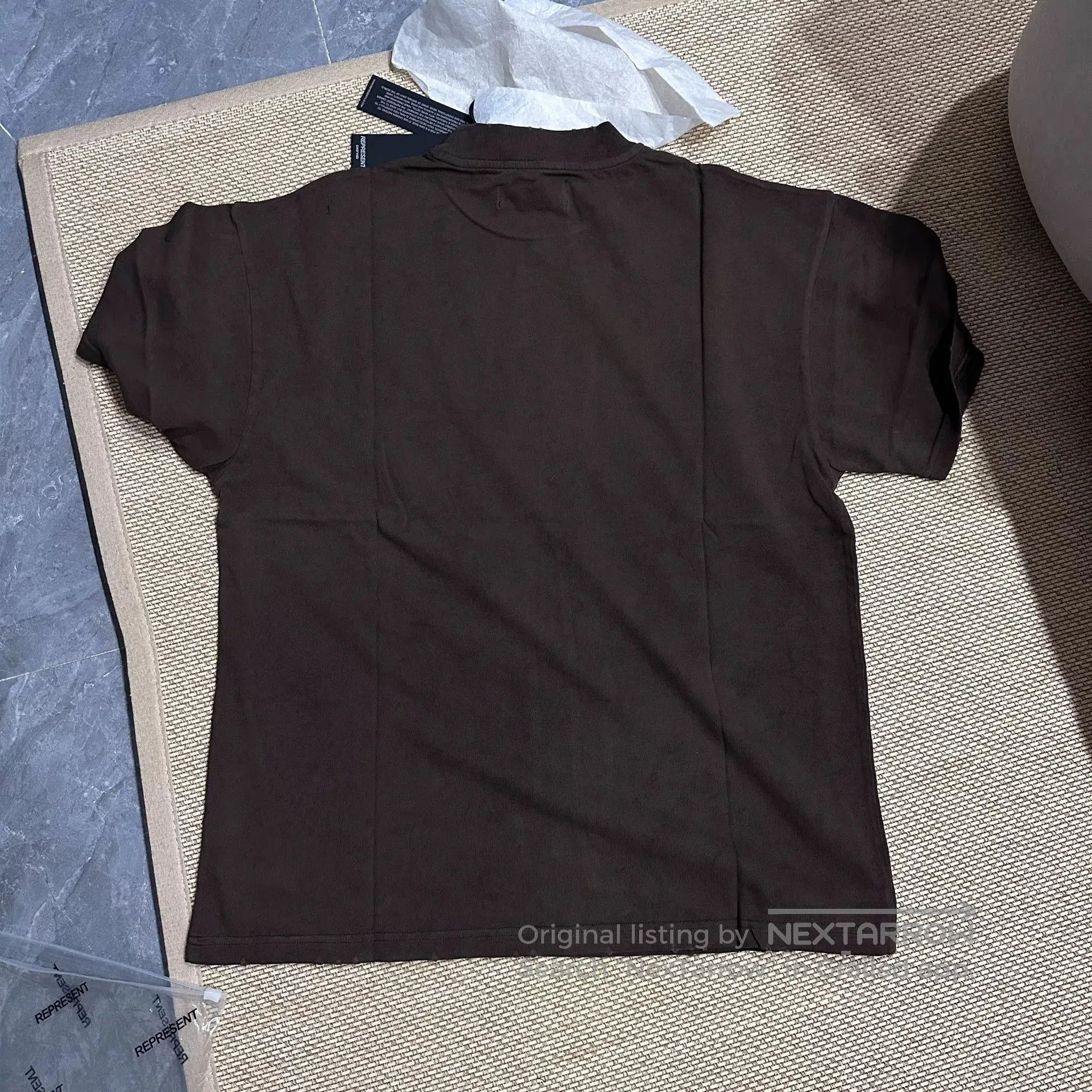 BLACK SIGN Represent Brown Short Sleeve T. Size US XS / EU 42 / 0 - 2 Thumbnail