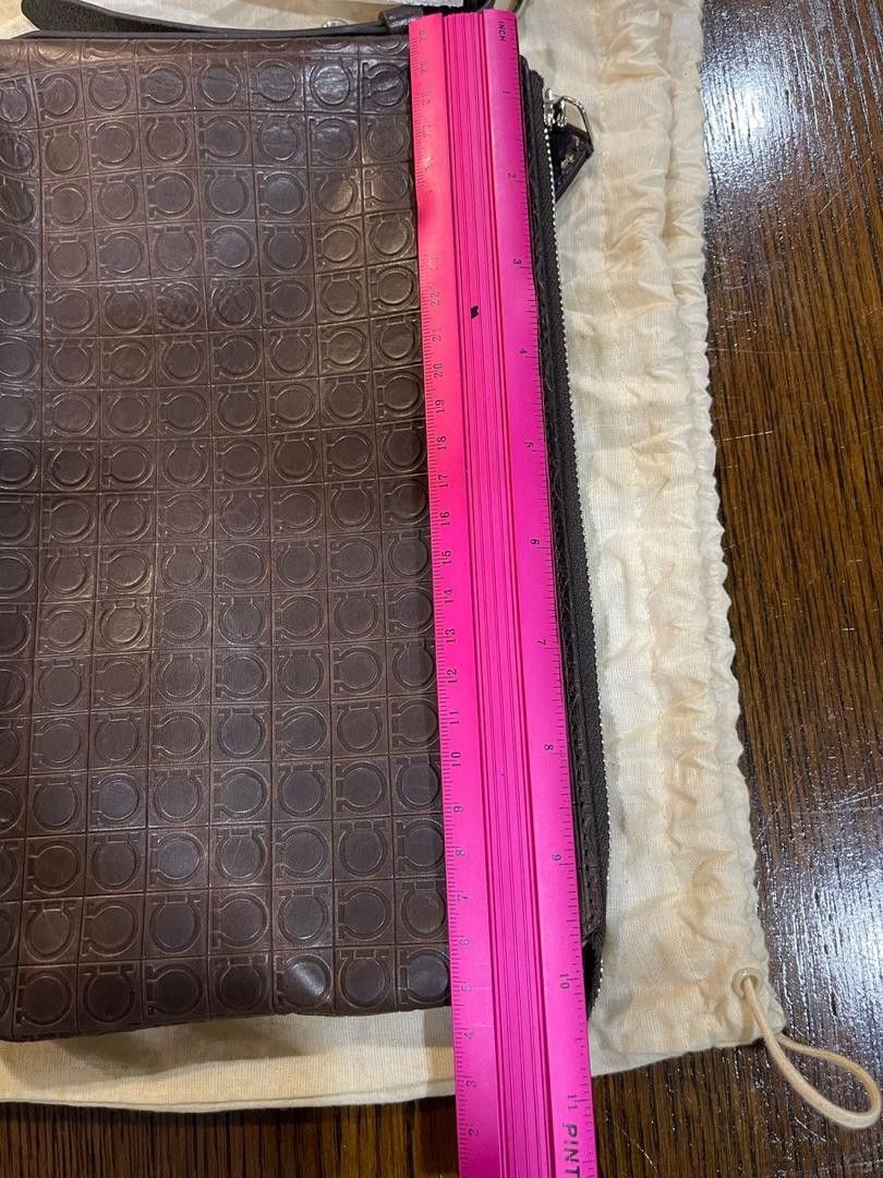 Designer SALVATORE FERRAGAMO MEN'S MONOGRAM CLUTCH BAG Size ONE SIZE - 7 Thumbnail