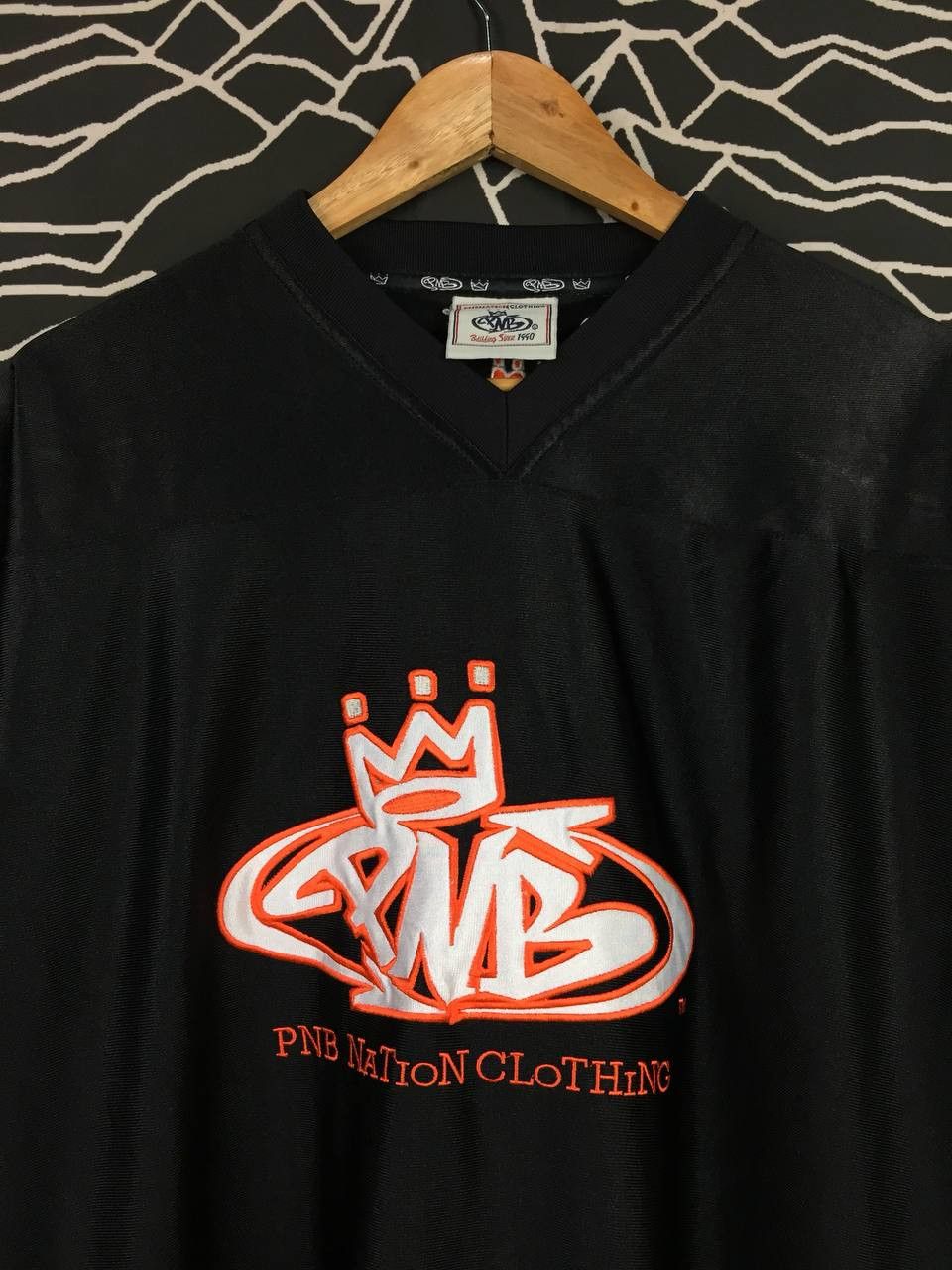 Rap Tees Vtg PNB Nation Embroidered Graffiti Art Logo Hip Hop Tee Size US M / EU 48-50 / 2 - 3 Thumbnail