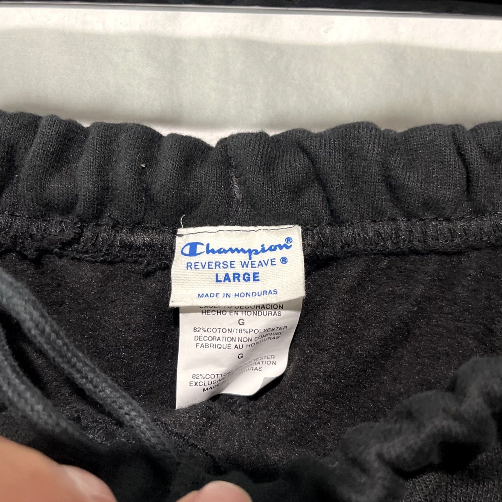 Champion Champion Sweatpants Womens Large Reverse Weave Trate BFF Cosmetics Sweats Black Size 36" / US 14 / IT 50 - 7 Thumbnail
