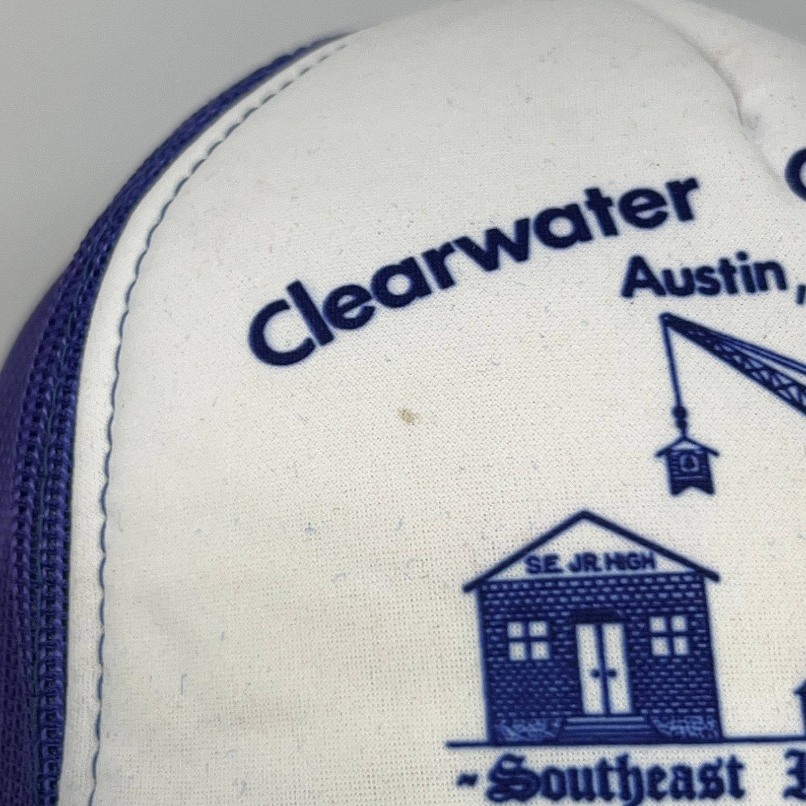 Hanes Vintage Southeast Jr High School Trucker Hat Cap Blue Size ONE SIZE - 8 Thumbnail