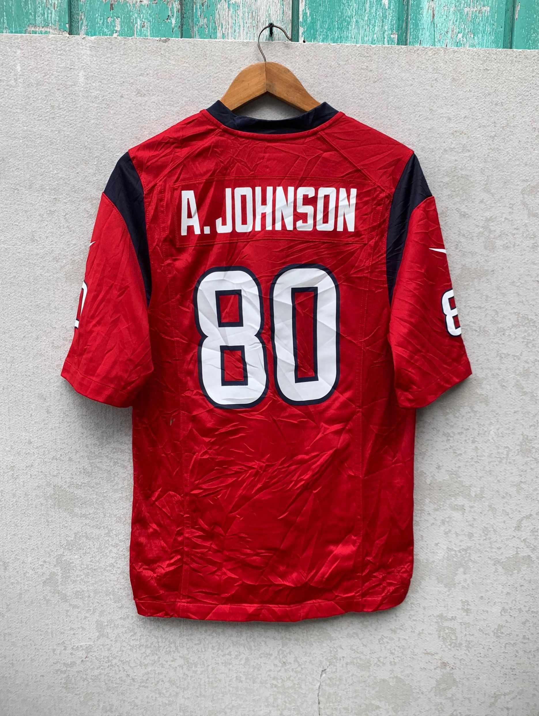 NFL × Nike × Vintage Vintage Nike Texans NFL A.JOHNSON Jersey Size US S / EU 44-46 / 1 - 2 Thumbnail