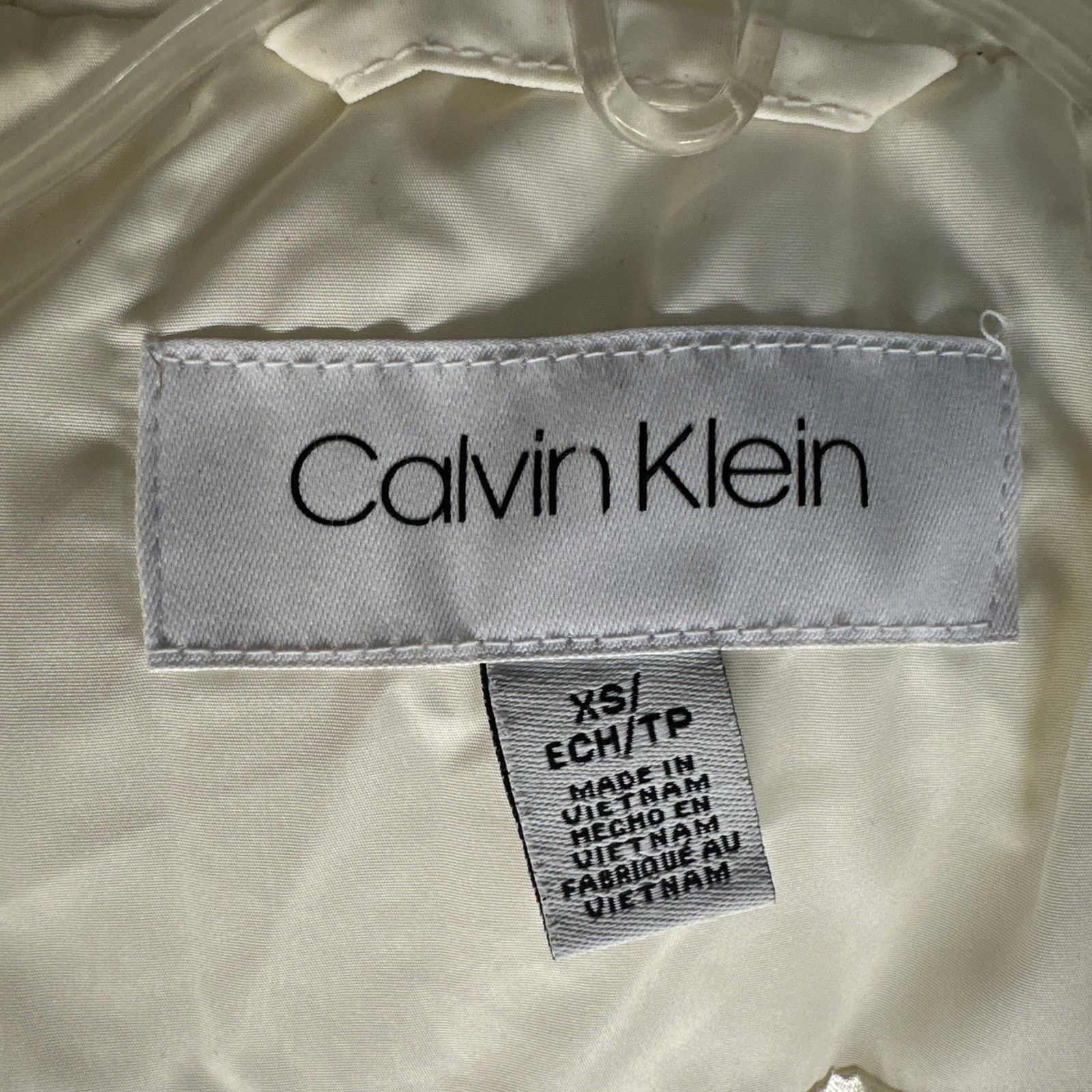 Calvin Klein Calvin Klein Puffer Vest White Quilted Extra Small Size XS / US 0-2 / IT 36-38 - 5 Thumbnail