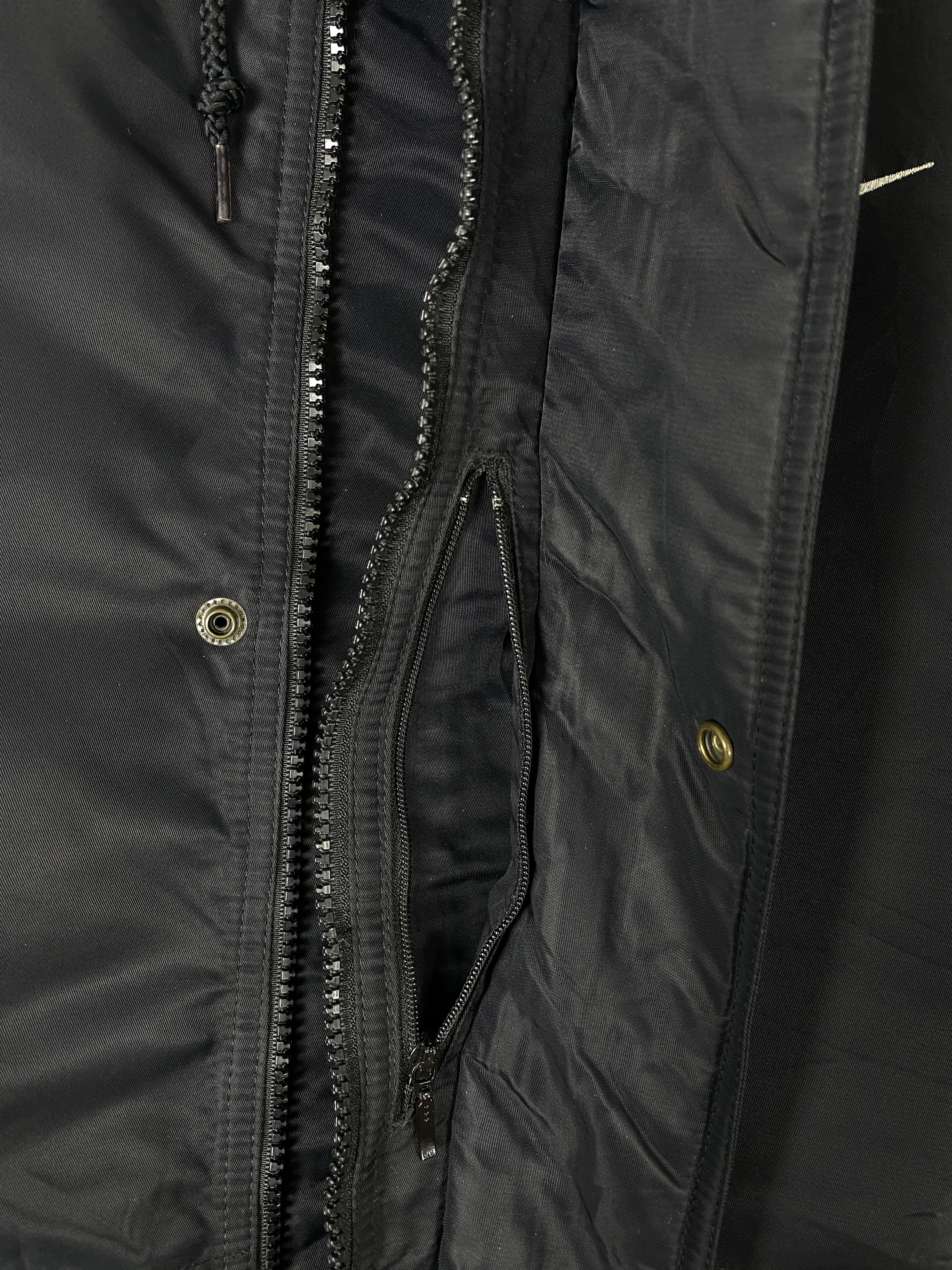 Nike × Vintage Vintage 90s Nike Swoosh Sherpa Lining Long Jacket Size US XL / EU 56 / 4 - 10 Thumbnail