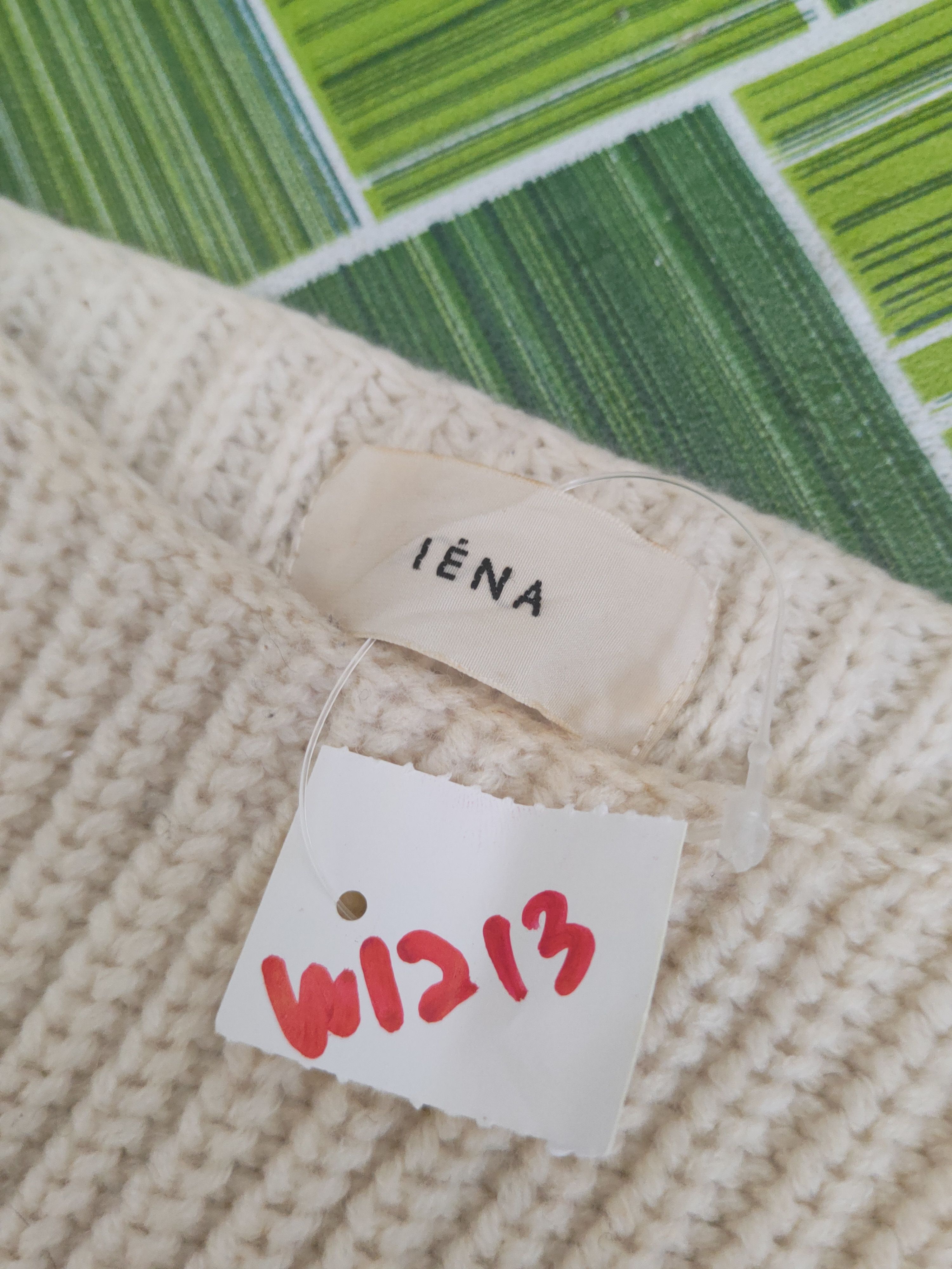 Vintage Iena Cream Knitwear Sweatshirts #W1213 Size L / US 10 / IT 46 - 11 Thumbnail