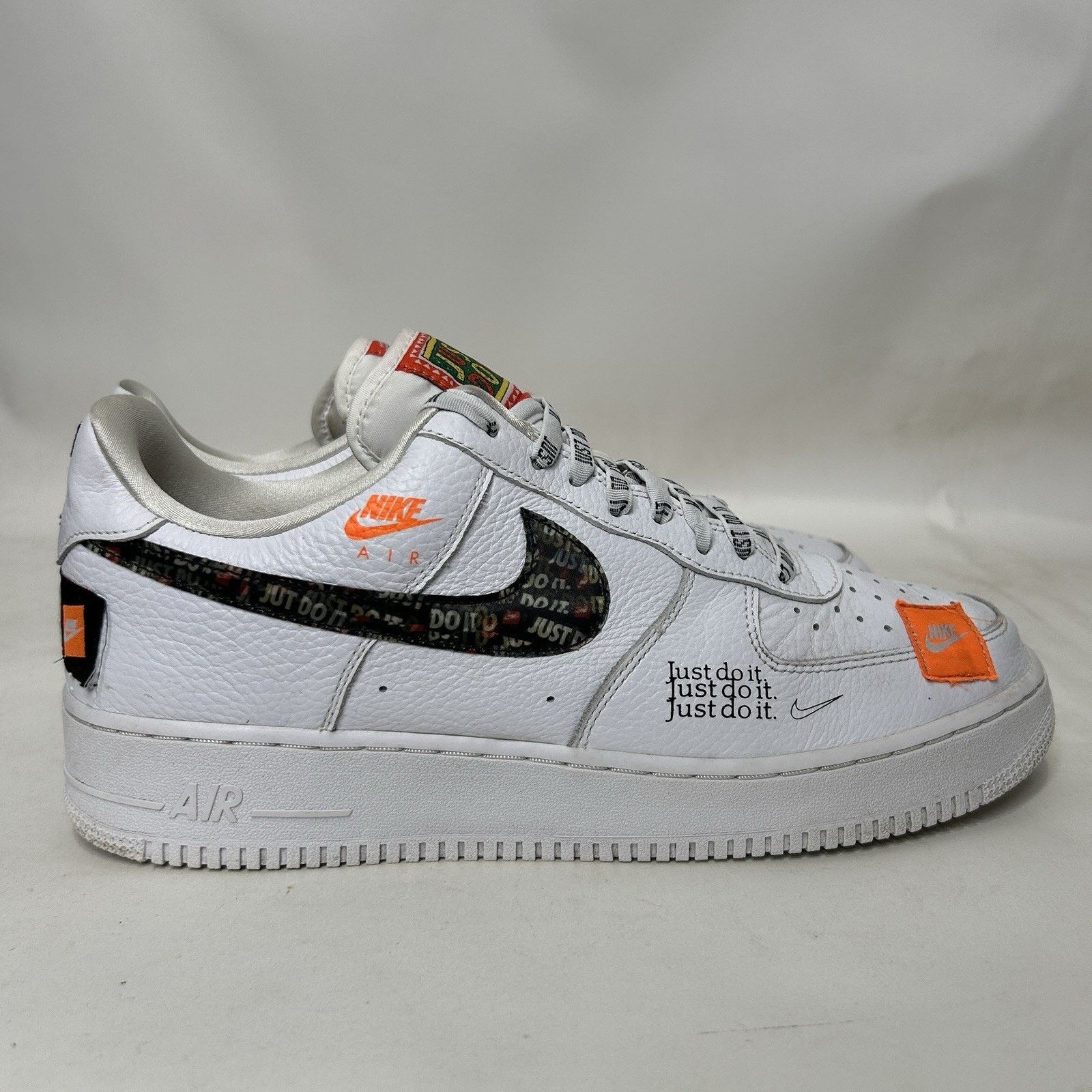 Nike Nike Air Force 1 Low Just Do It Pack “White/Black” Size US 13 / EU 46 - 4 Thumbnail