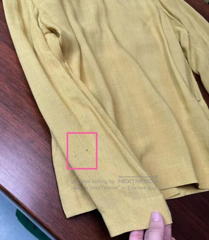 Yves Saint Laurent Yves Saint Laurent Yellow Silk Blend Cardigan . Size XXS / US 00 / IT 34 - 8 Thumbnail