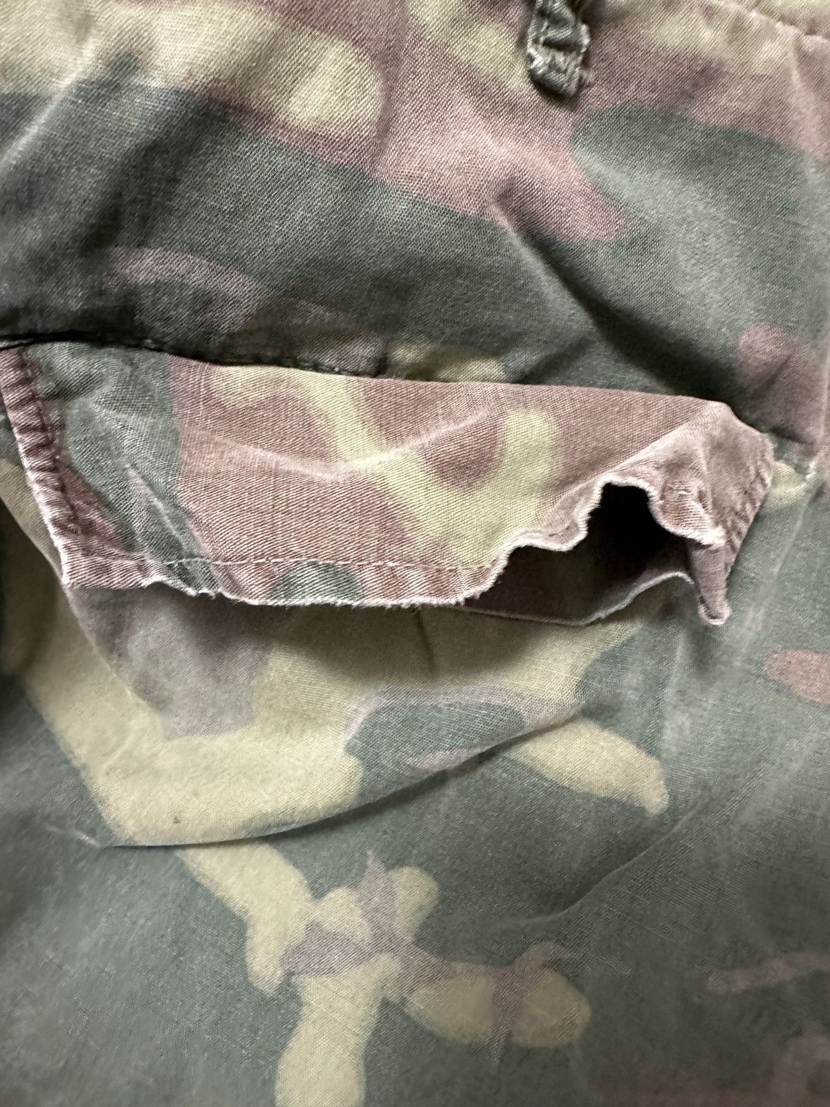 Vintage Vietnam War Poplin ERDL Camo Pants 1967 Size US 31 - 7 Thumbnail