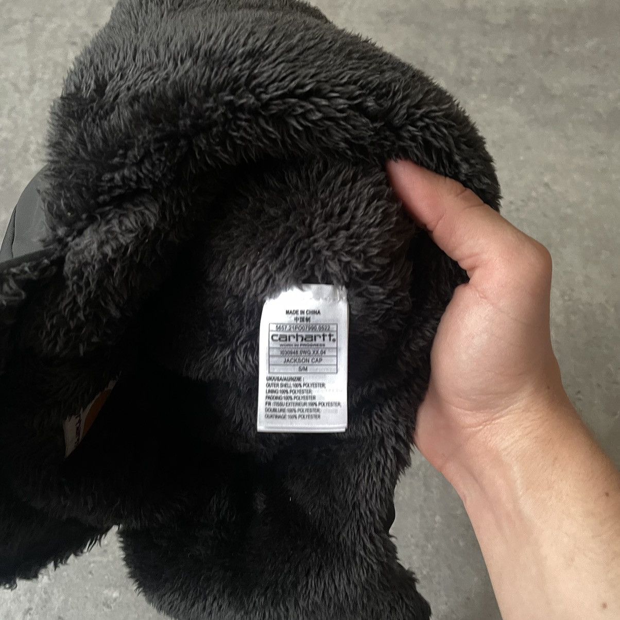 Carhartt × Carhartt Wip Carhartt Nylon Jackson Cap Y2K Ushanka Japanese Punk Mohair Size 32 - 4 Thumbnail