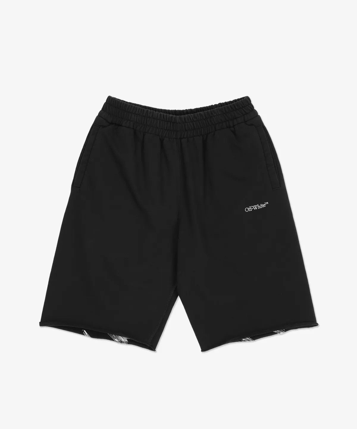 Off-White o1gr1nt0325 Scribble Sweat Short in Black Size US 30 / EU 46 - 1 Thumbnail
