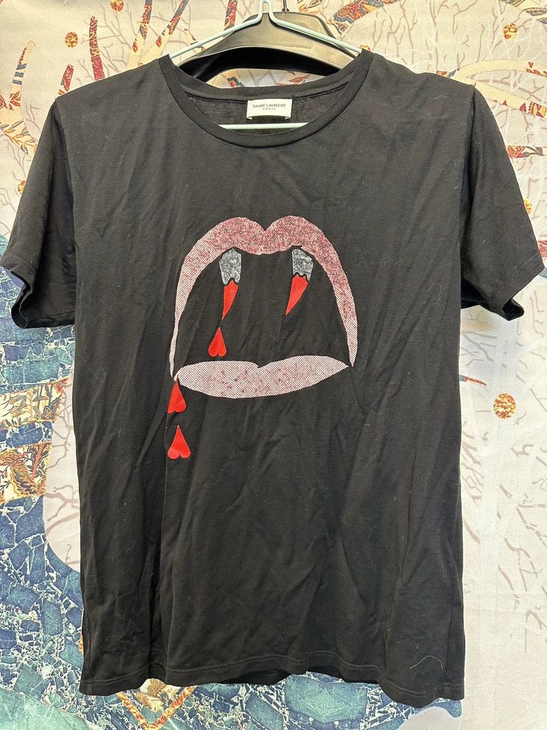 Saint Laurent Paris Saint Laurent Paris Blood tooth short sleeve Size XS / US 0-2 / IT 36-38 - 1 Thumbnail