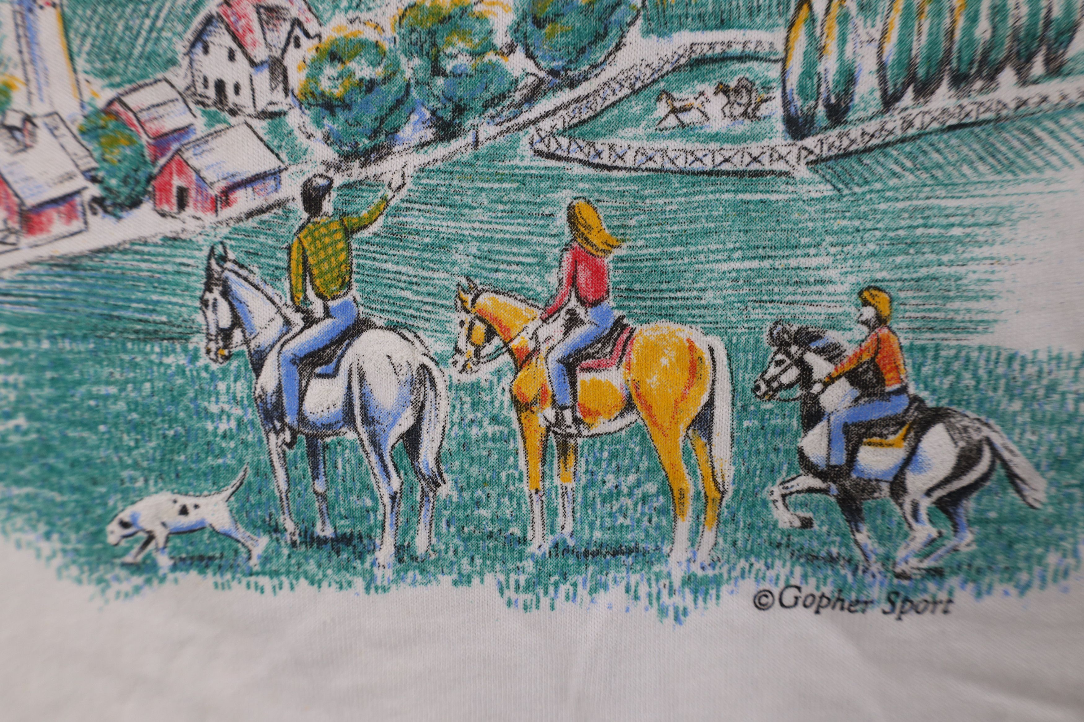 Vintage Deadstock Vintage 90s Streetwear Air Balloon T-Shirt USA Size L / US 10 / IT 46 - 5 Thumbnail