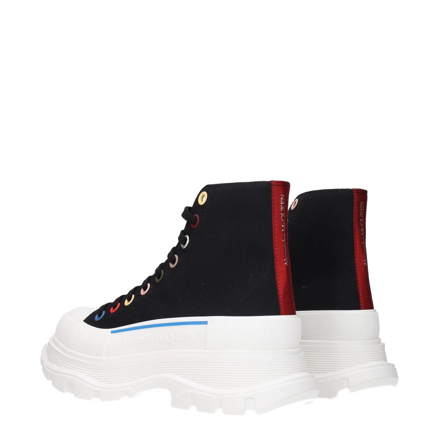 Alexander McQueen ob1o1e0225 Fabric Ankle Boots in White Black Size US 9 / EU 42 - 4 Thumbnail