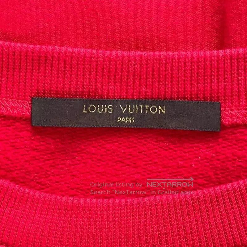 Louis Vuitton Louis Vuitton Red Long Sleeve Sweatshirt for Men . Size US L / EU 52-54 / 3 - 6 Thumbnail