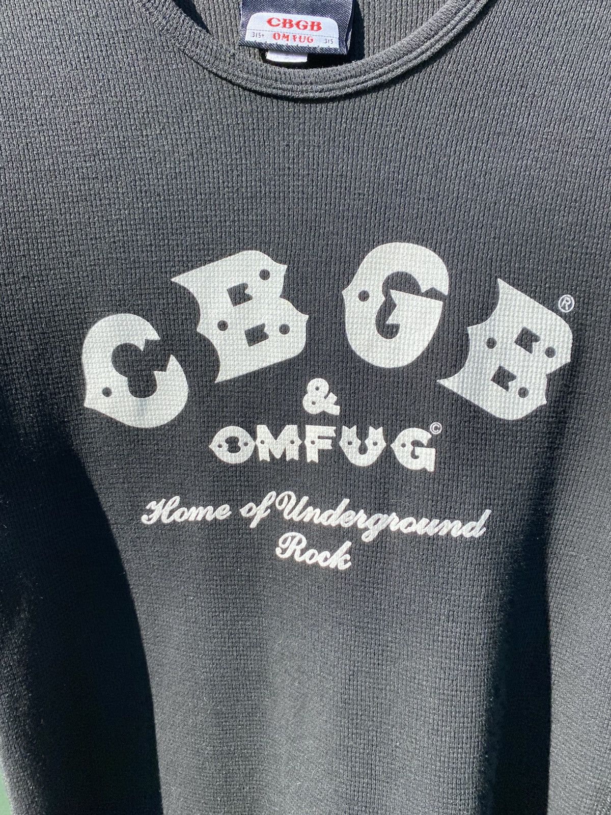 Band Tees Vintage CBGB & OMFUG Waffle Knit Tee Underground Rock Icon Size US S / EU 44-46 / 1 - 7 Thumbnail