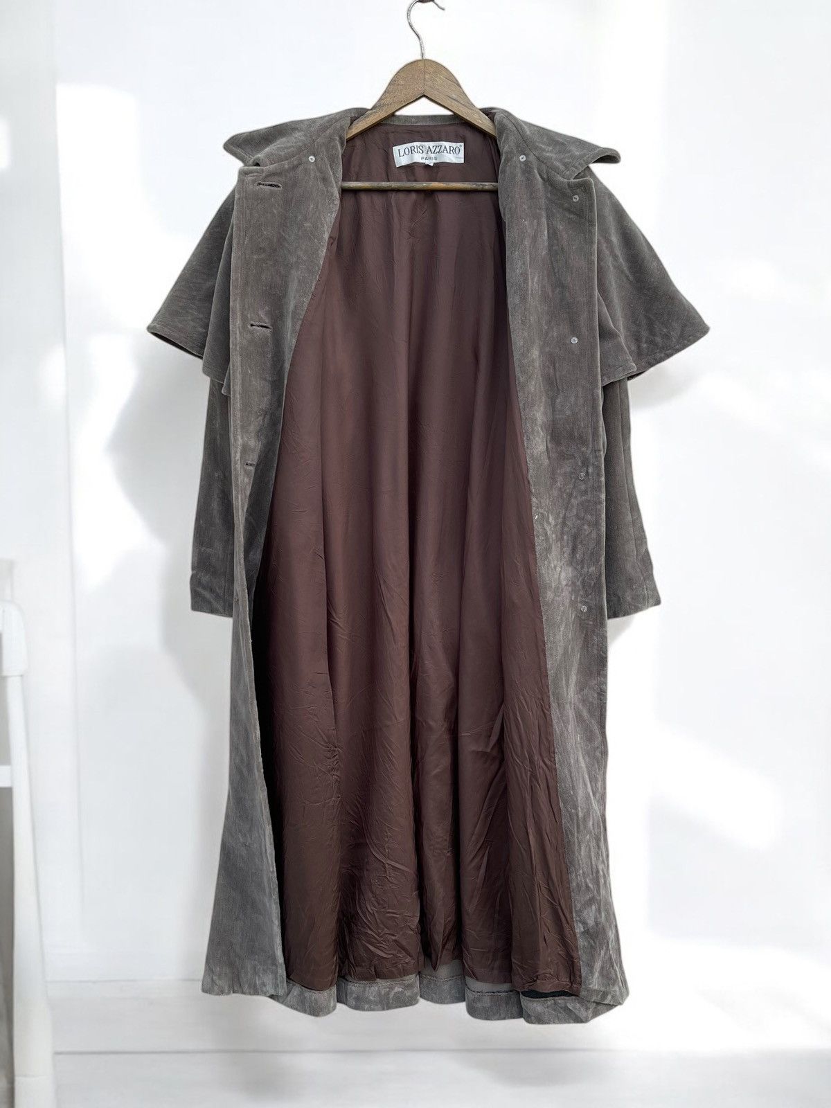 Beauty Beast × Japanese Brand 🔥Vintage Loris Azzaro Paris Overcoat Size L / US 10 / IT 46 - 3 Thumbnail
