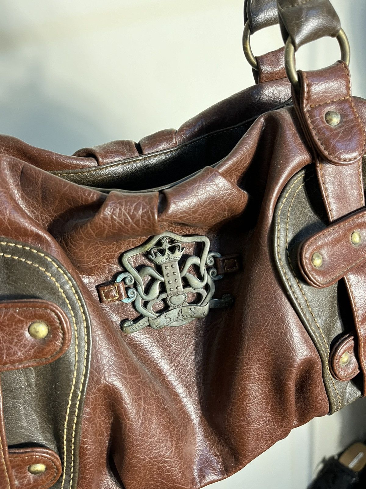 Japanese Brand Vtg leather bag Size ONE SIZE - 3 Thumbnail