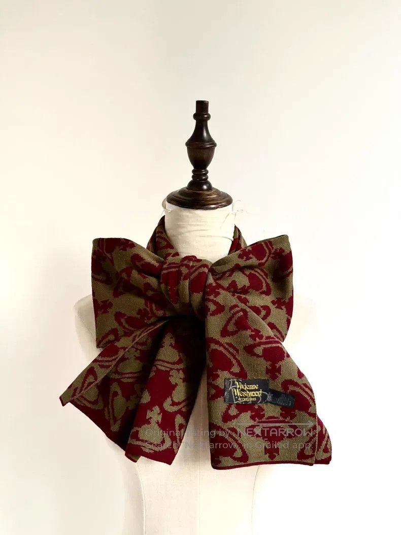 Vivienne Westwood Vivienne Westwood Full Print Saturn Double-Sided Scarf Size ONE SIZE - 1 Thumbnail