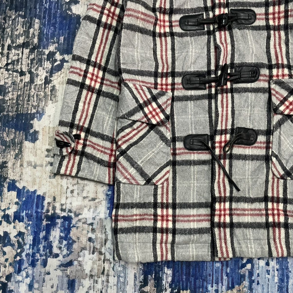 Hysteric Glamour Vintage 1990s Hysteric Glamour Plaid Wool Hooded Duffle Coat Size S / US 4 / IT 40 - 5 Thumbnail