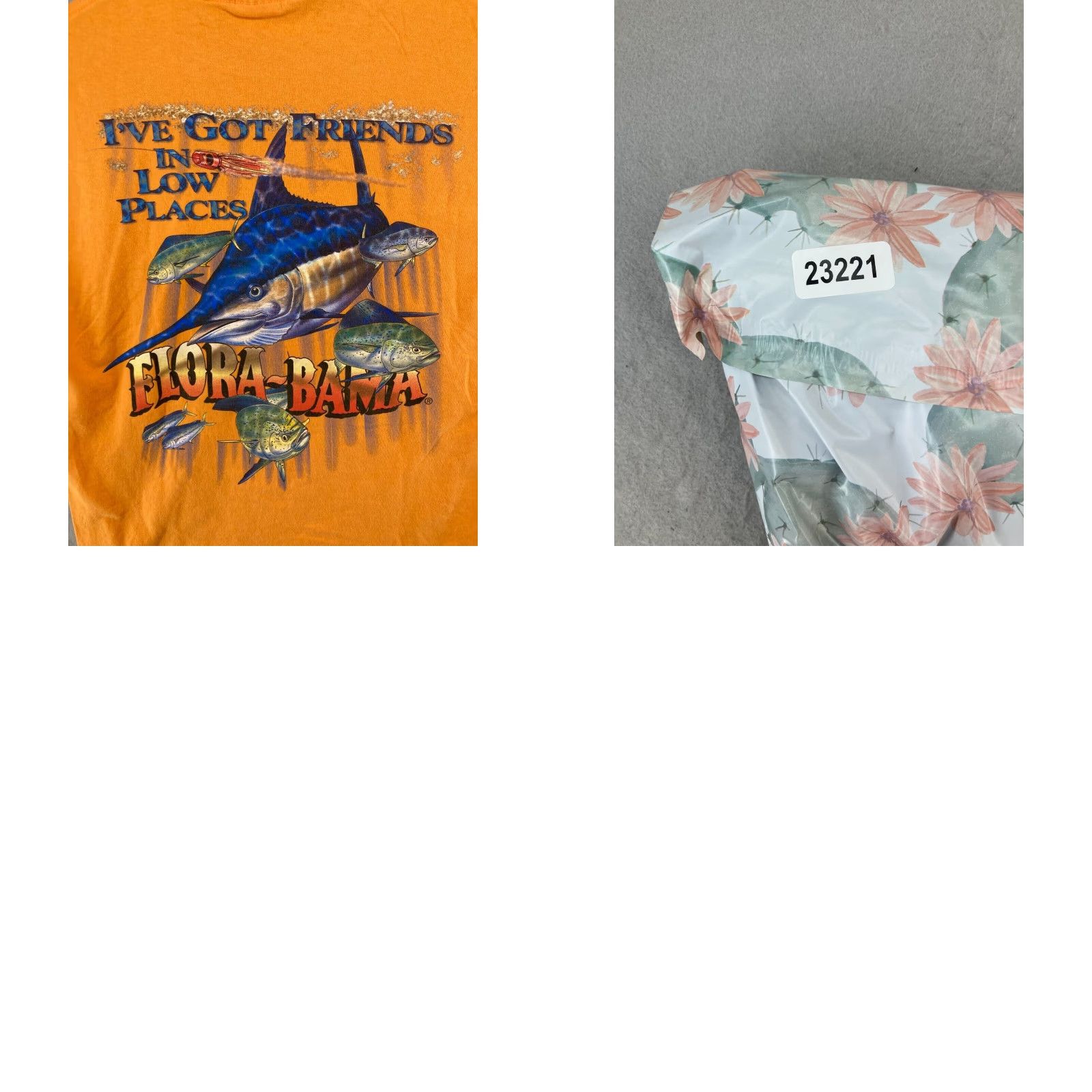 Gildan Flora-bama Mens TShirt M Orange Fishing Ive Got Friends In Low Places Shirt Mens Orange 90s Theme Fish Gildan Crew Neck Short Sleeve Jersey Cotton Size US M / EU 48-50 / 2 - 8 Thumbnail