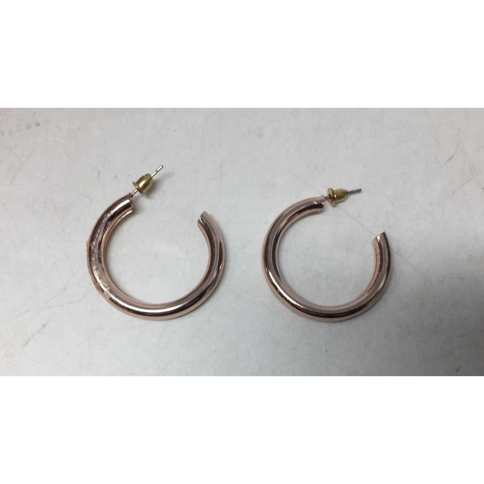 Other Women's Thick Rose Gold Hoop Earrings Size ONE SIZE - 7 Thumbnail