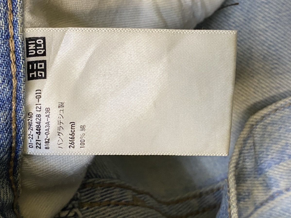 Japanese Brand Vintage Uniqlo Acid Wash Ripped Loose Jeans Size US 30 / EU 46 - 12 Thumbnail