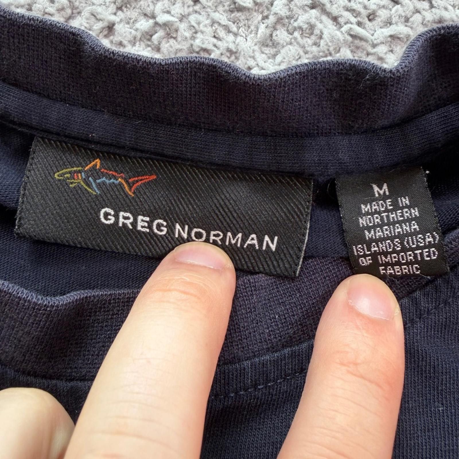 Greg Norman Greg Norman T Shirt Men Navy Short Sleeve Pocket Shark Size US M / EU 48-50 / 2 - 4 Thumbnail