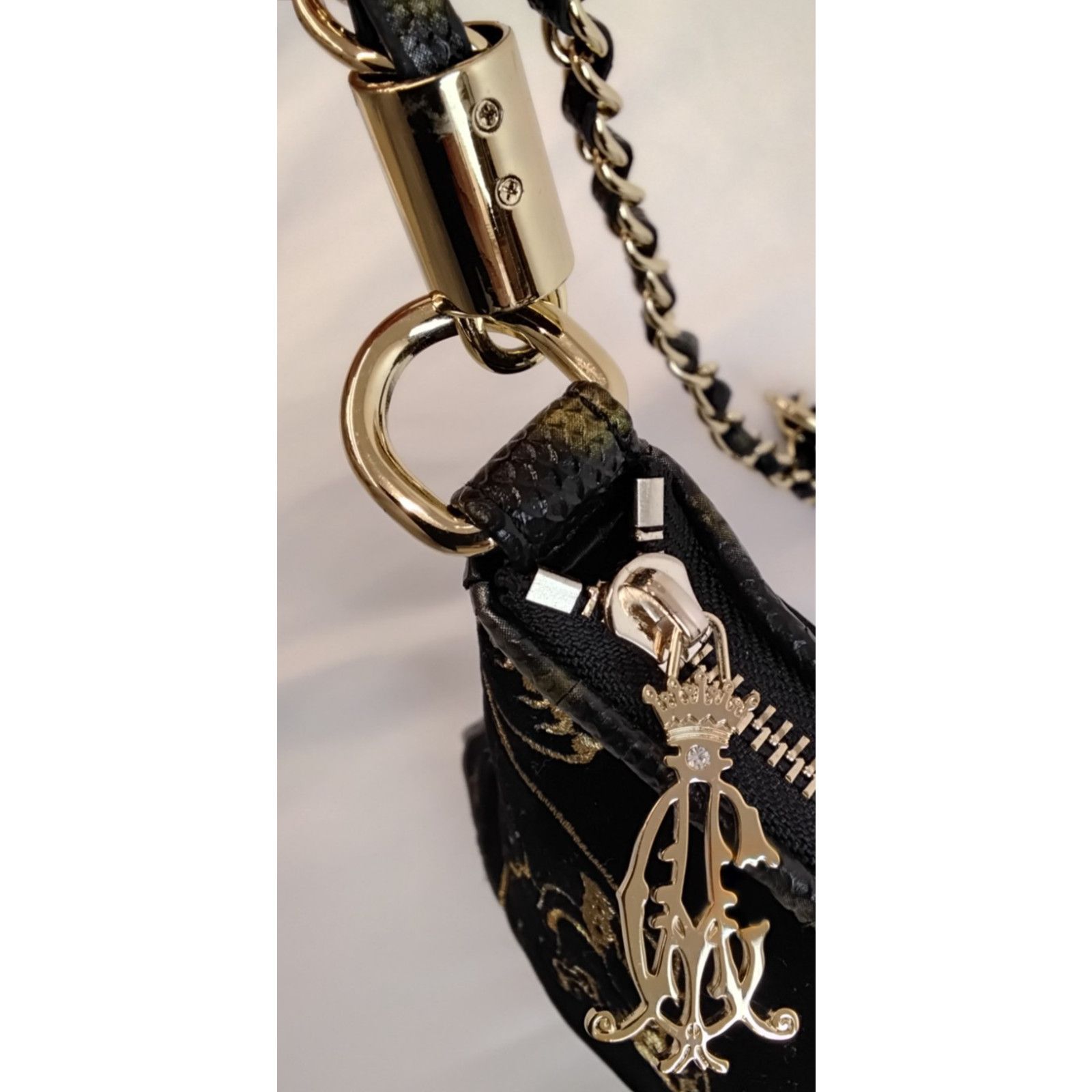 Christian Audigier Christian Audigier Crossbody Bag Black Velvet Jaguars Size ONE SIZE - 6 Thumbnail