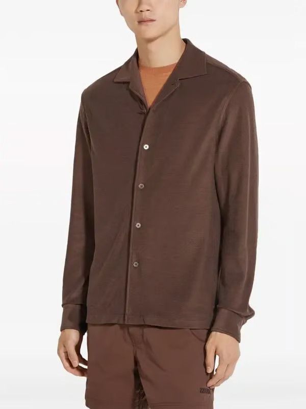 Ermenegildo Zegna o1s1rm0325 RUDX47A7 Shirt in Brown Size US L / EU 52-54 / 3 - 2 Thumbnail