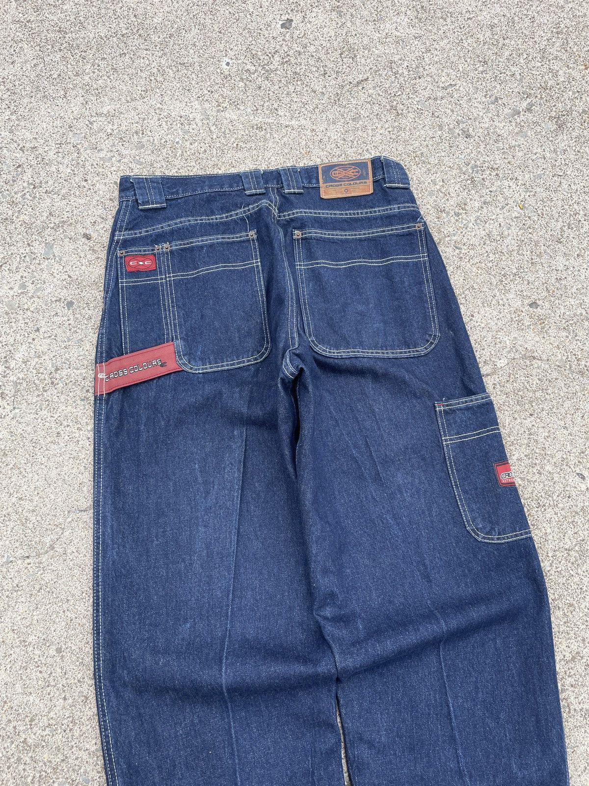 Cross Colours Y2K Cross Coloure Baggy Carpenter jeans Size US 34 / EU 50 - 5 Thumbnail